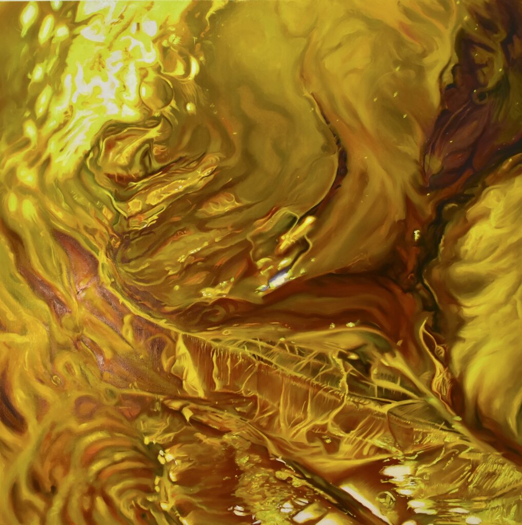 Orcus II, oil on canvas, 99.5x99.5 cm