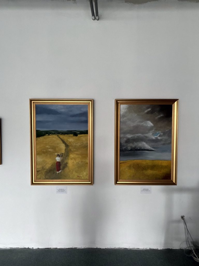 Two landscape paintings by Diana Marinescu